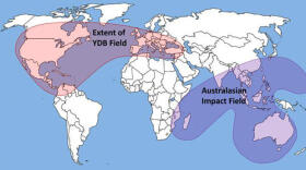 Una antigua aldea, destruida por un cometa